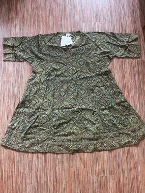 Anokhi Green Tunic Top